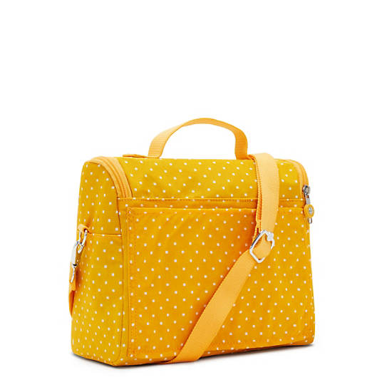 Kipling New Kichirou Printed Lunch Bag Bags Soft Dot Yellow | CA 2159VR